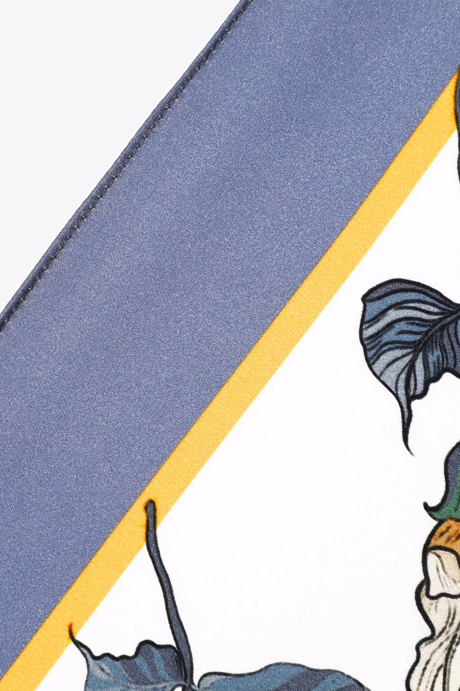 Chic Floral Square Silk Scarf