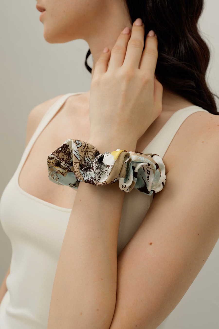 Aquarius Zodiac Silk Scrunchies
