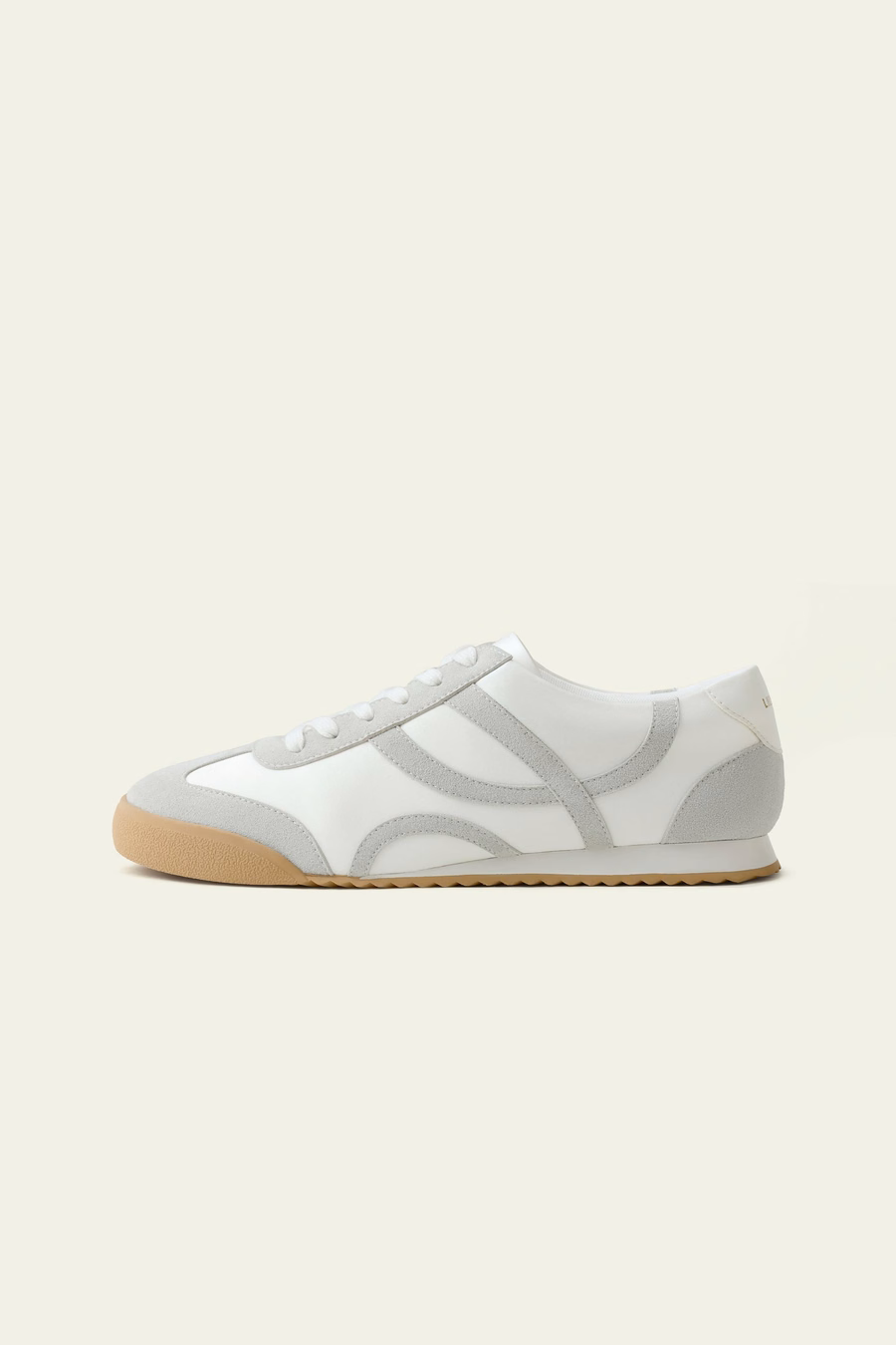 Sportowe sneakersy z jedwabno-skórzanym wykończeniem