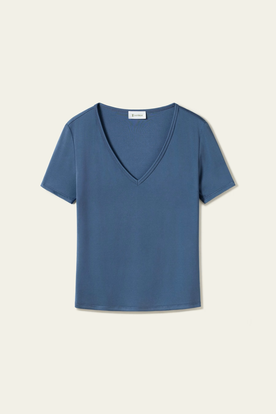 Silk Breeze Jersey V-neck Tee