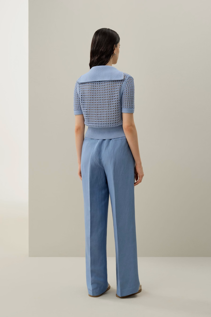 Kardigan Toscana Pointelle Knit z podwójnym zamkiem błyskawicznym