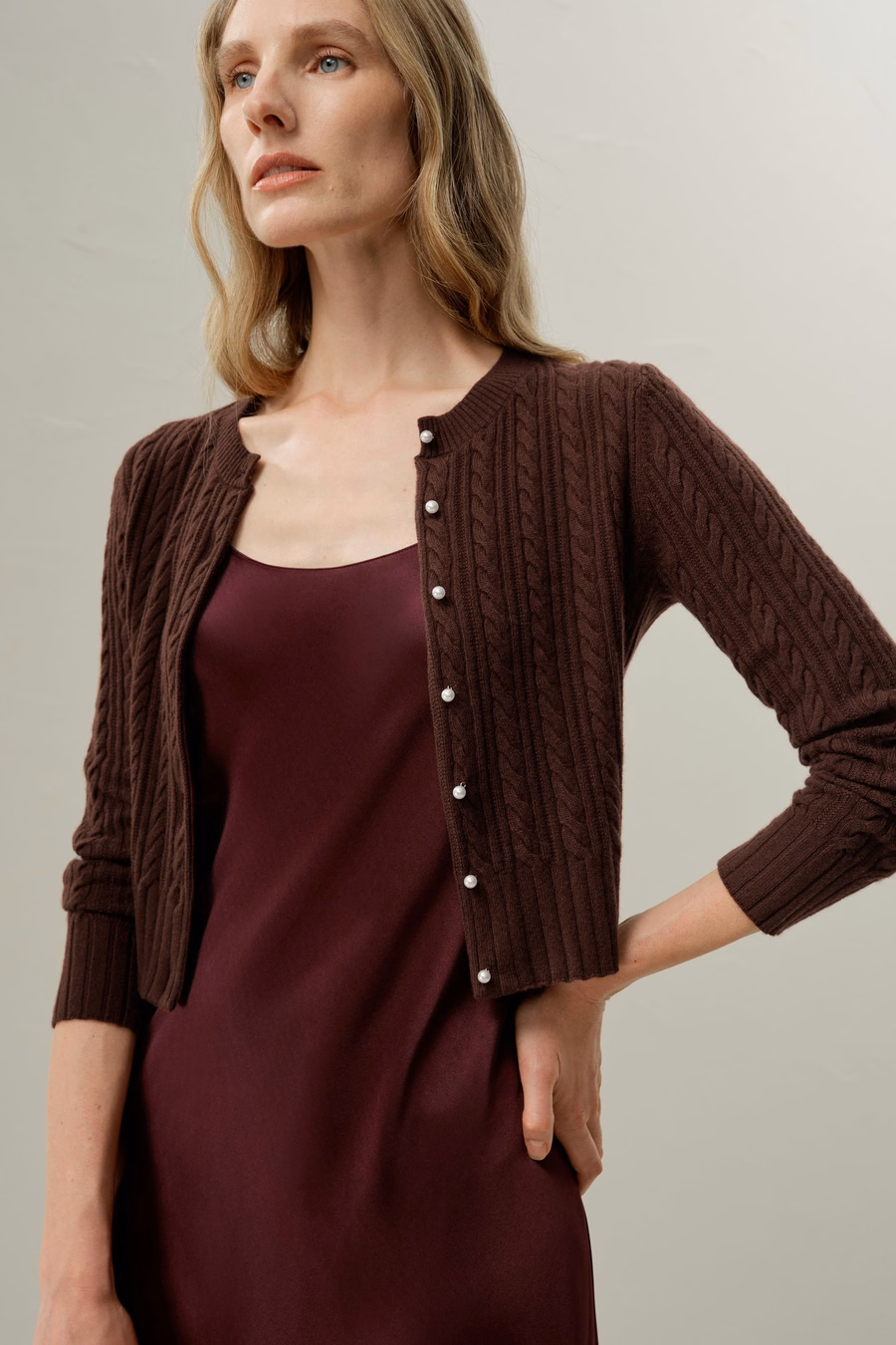 LILYSILK X LYDIA MILLEN Kardigan Hawthorn
