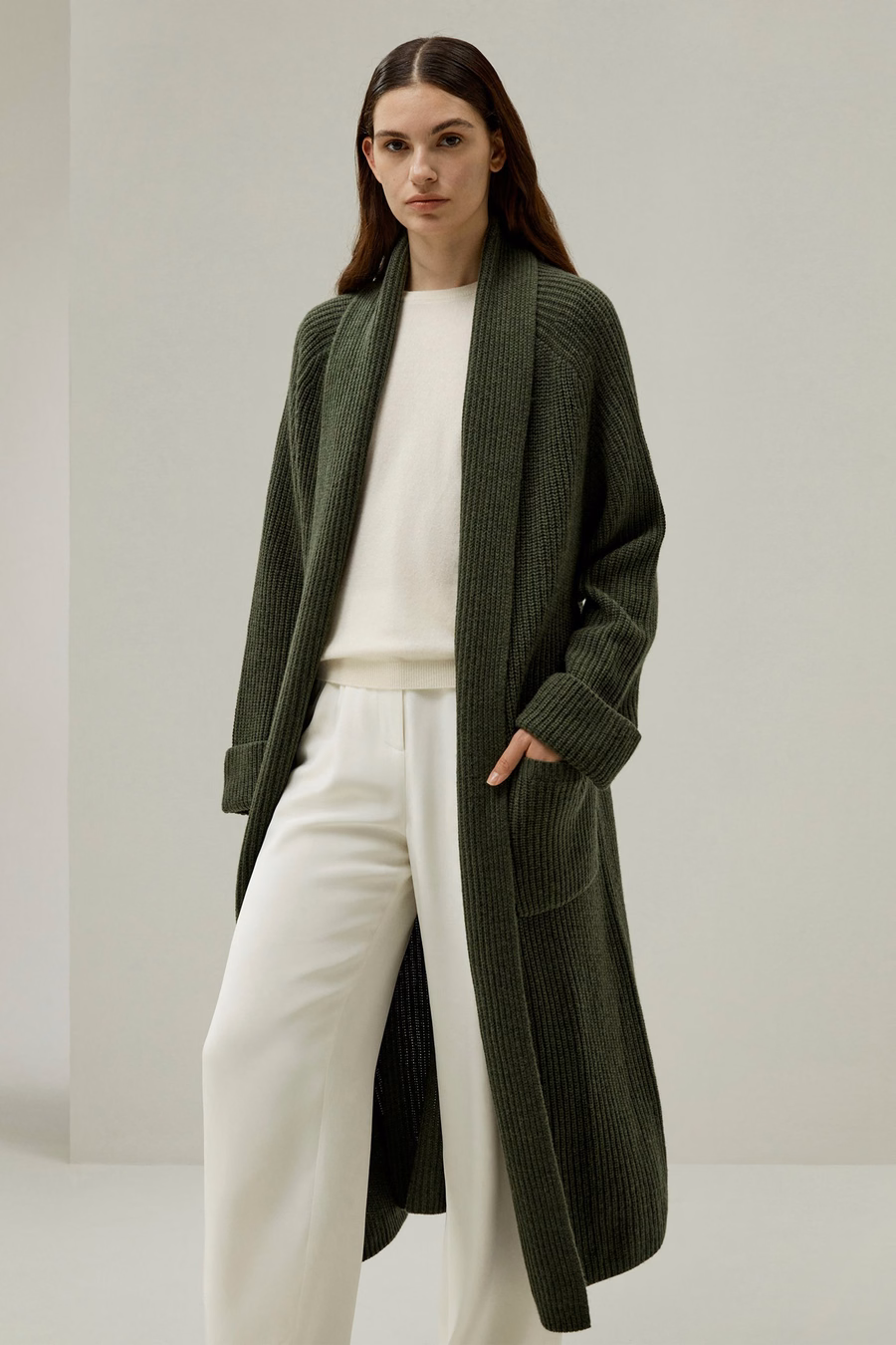 Kardigan LILYSILK X LYDIA MILLEN 'Evergreen'