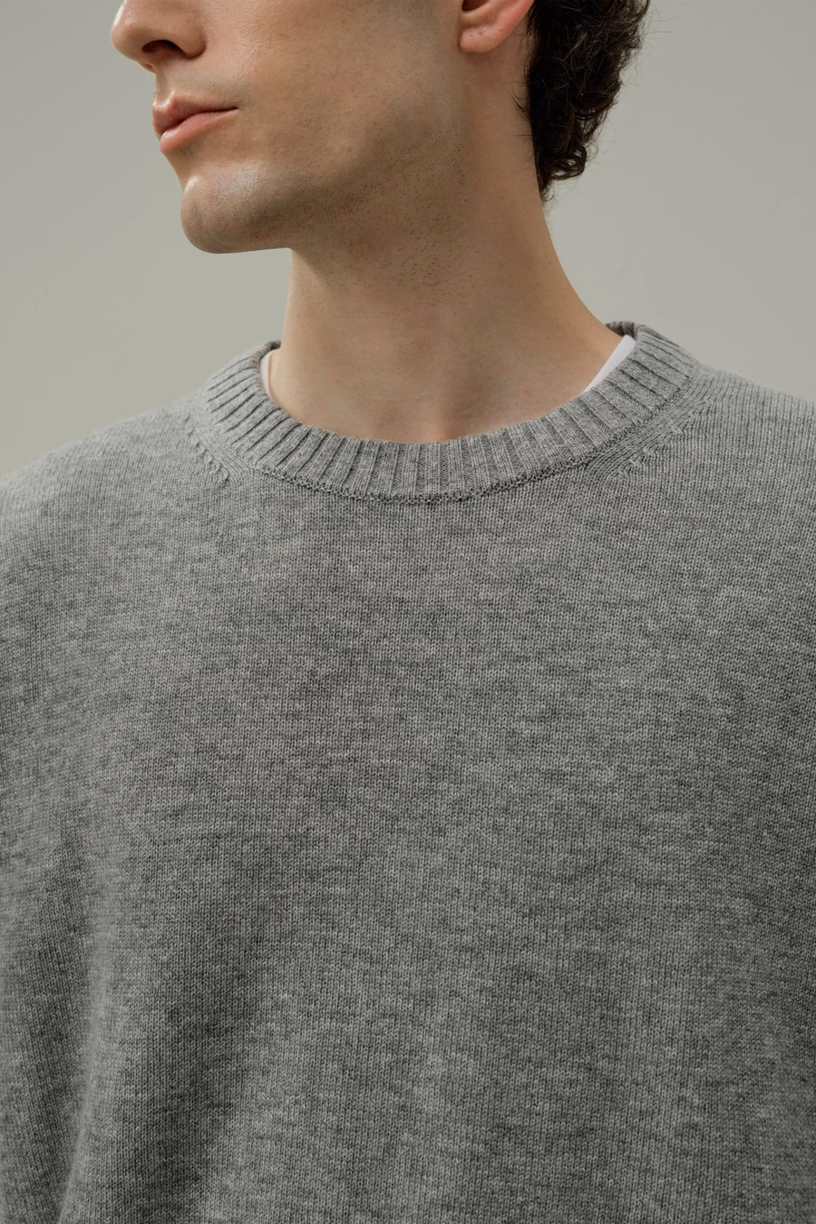 Sweter Crew Neck z wełny kaszmirowej