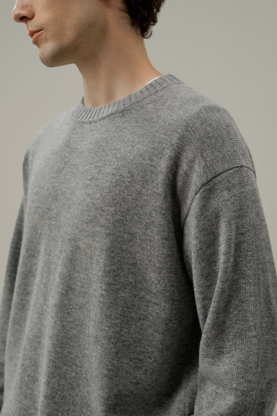 Sweter Crew Neck z wełny kaszmirowej