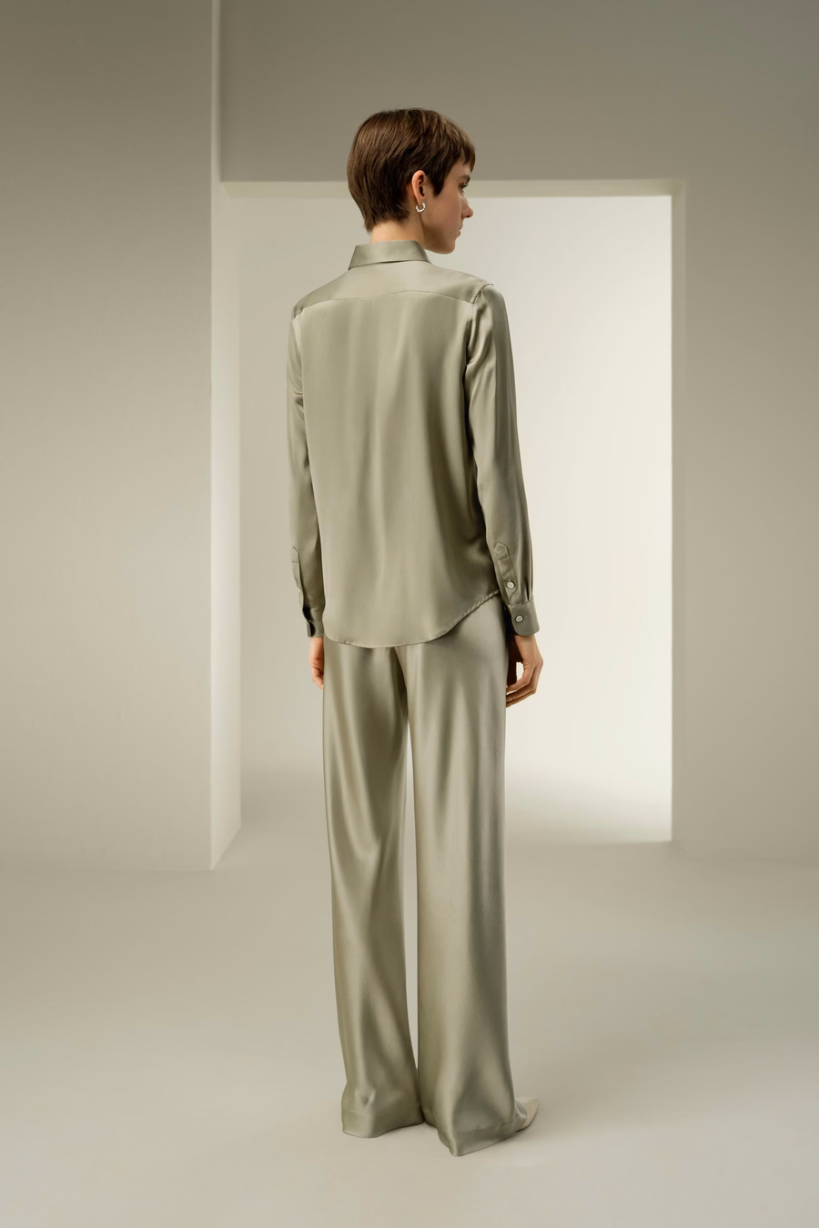 Timeless Silk Charmeuse Shirt