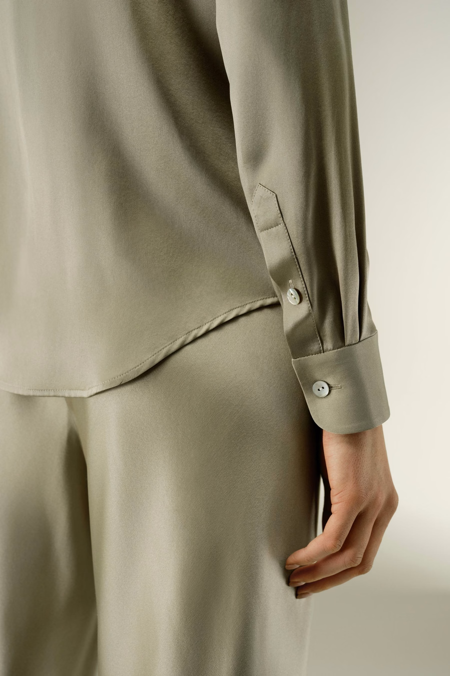 Timeless Silk Charmeuse Shirt