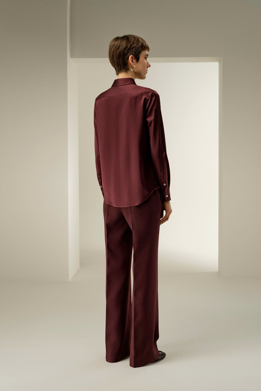 Timeless Silk Charmeuse Shirt