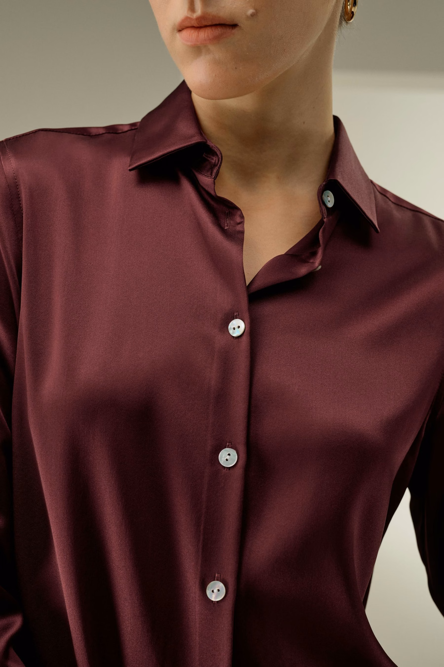 Timeless Silk Charmeuse Shirt