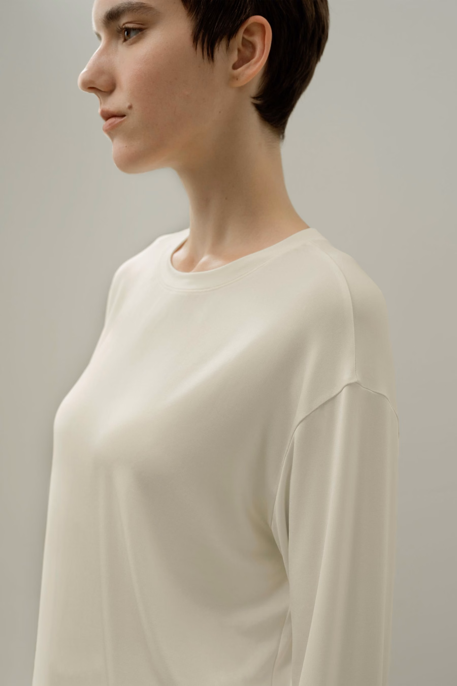 Jedwabna luźna bluzka Jersey Silk Breeze