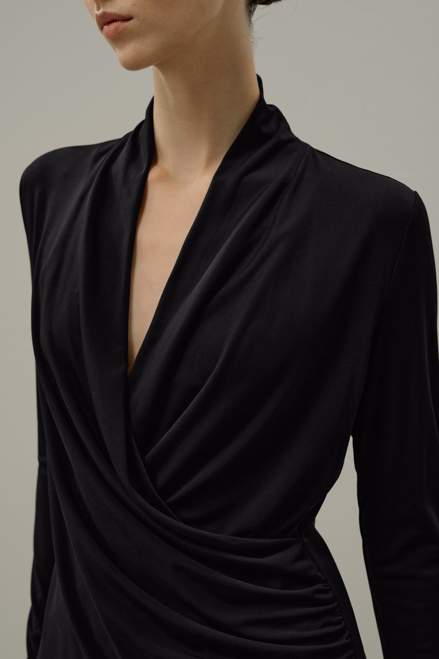 Silk Breeze Jersey Stretch Wrap Top
