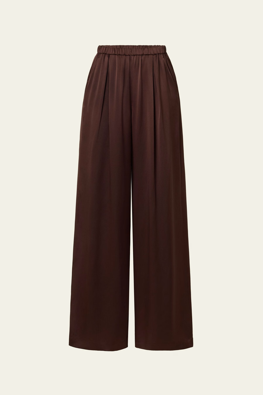 Jedwabne spodnie wide-leg Silk Charmeuse