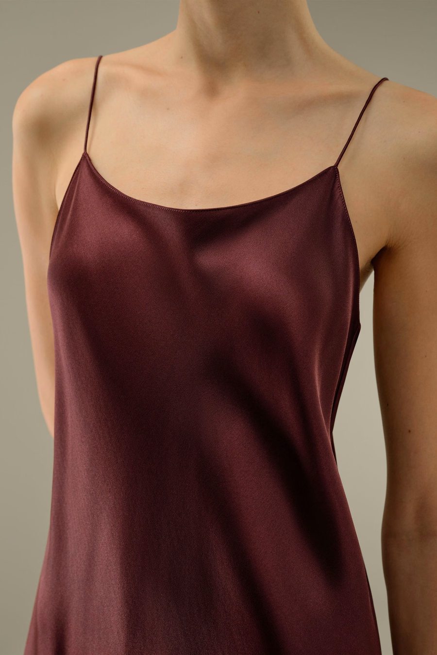 U-Neck Minimalist Slip Dress