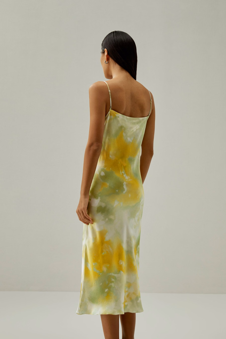 Print Silk Cami Dress