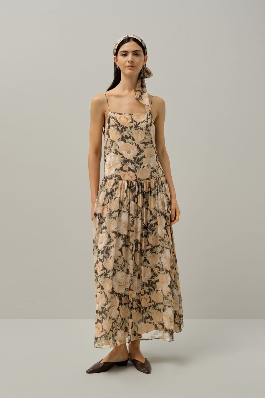 Sukienka Slip Poppy Parade - wykonana z tkaniny Liberty