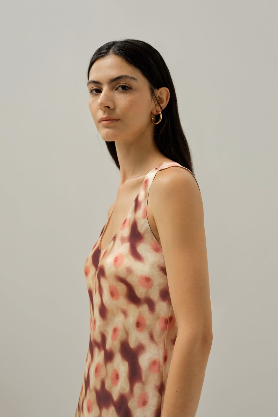 Deep U-Neckdress - Wykonany z tkaniny Liberty