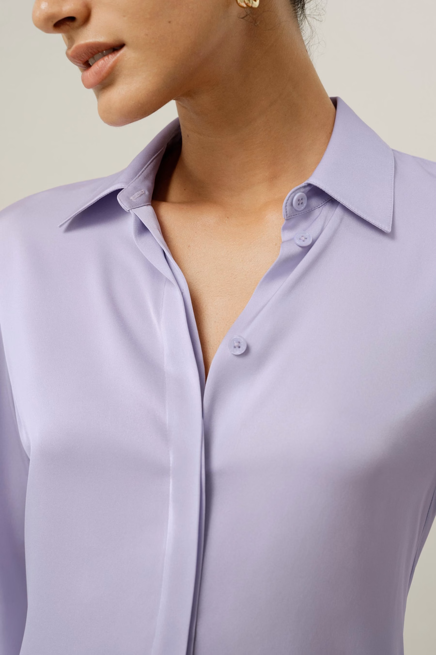 Stretch Double Georgette Shirt