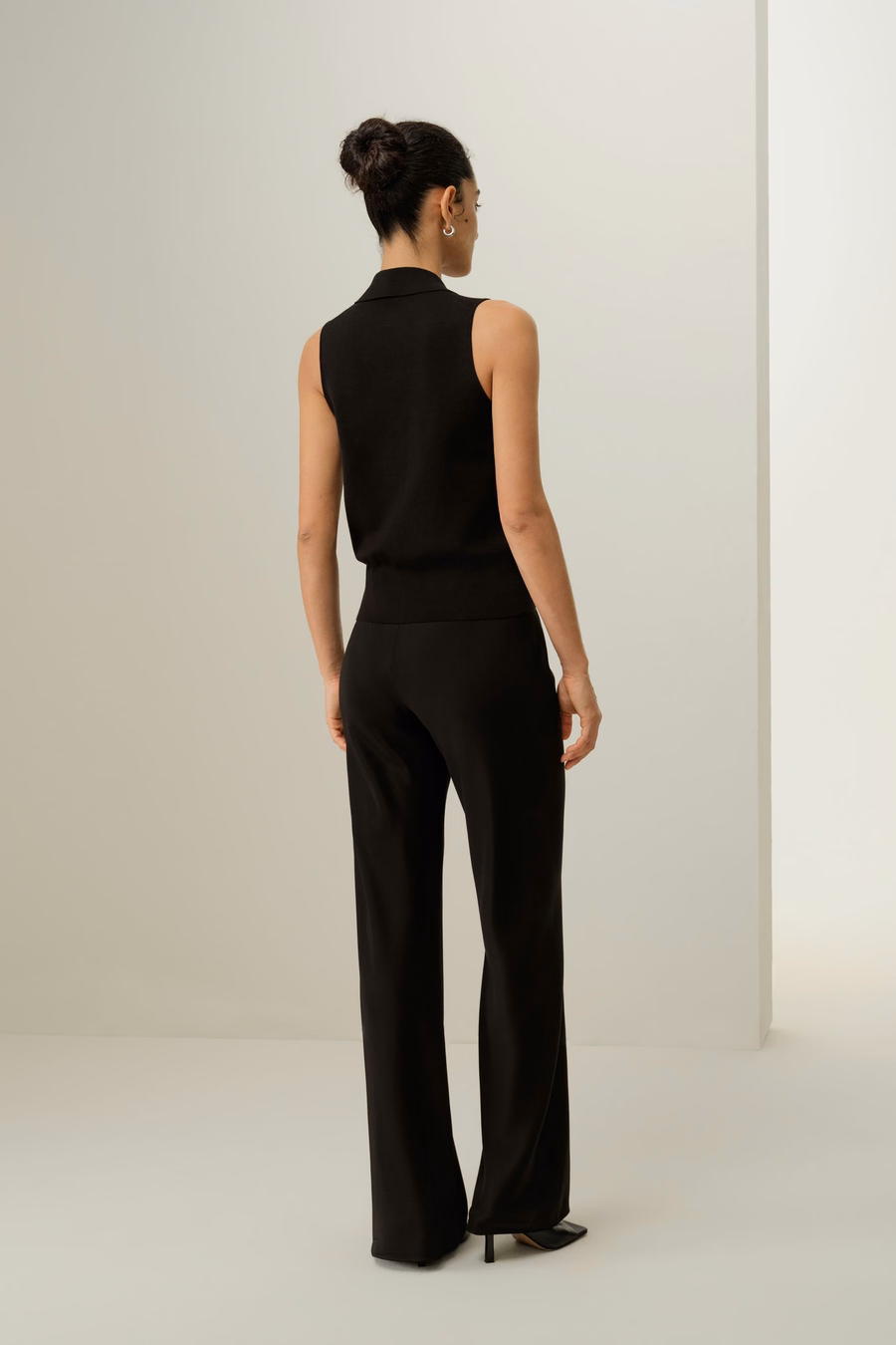 Milano Knit Lapel Collar Silk Viscose Vest