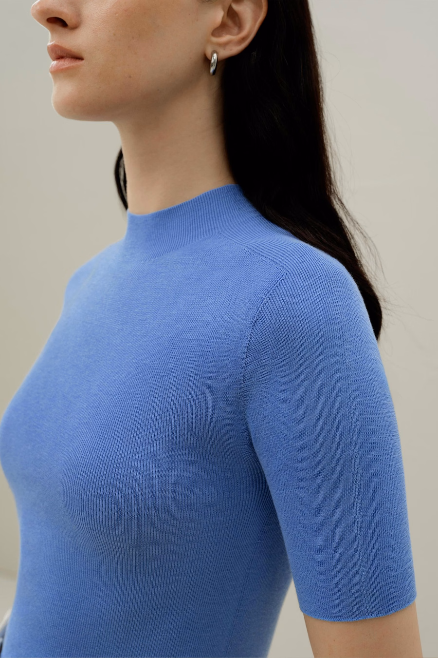 Seamless Silk-Cotton Slim-Fit Knit Top