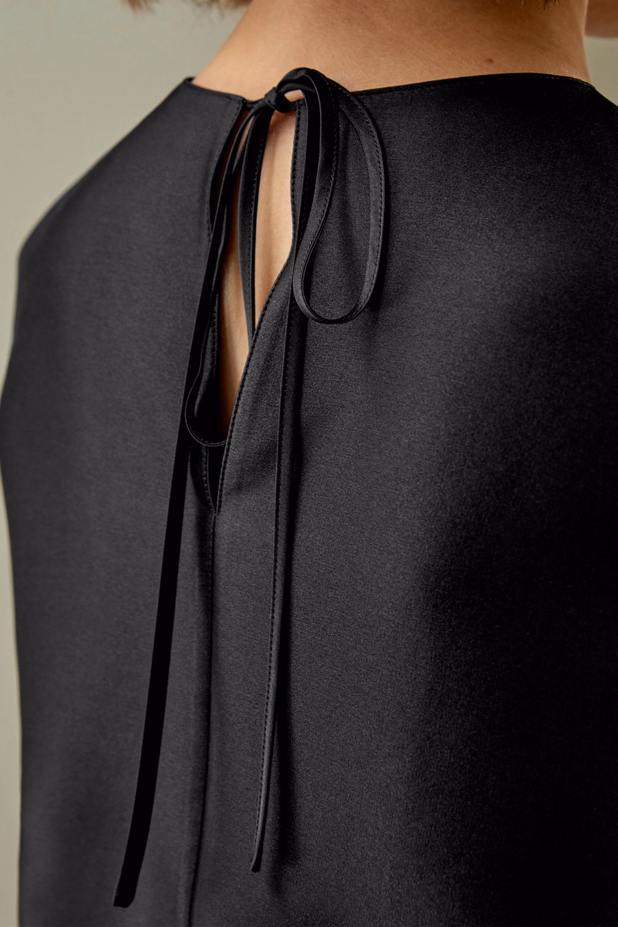 Relaxed Silk Crewneck Blouse