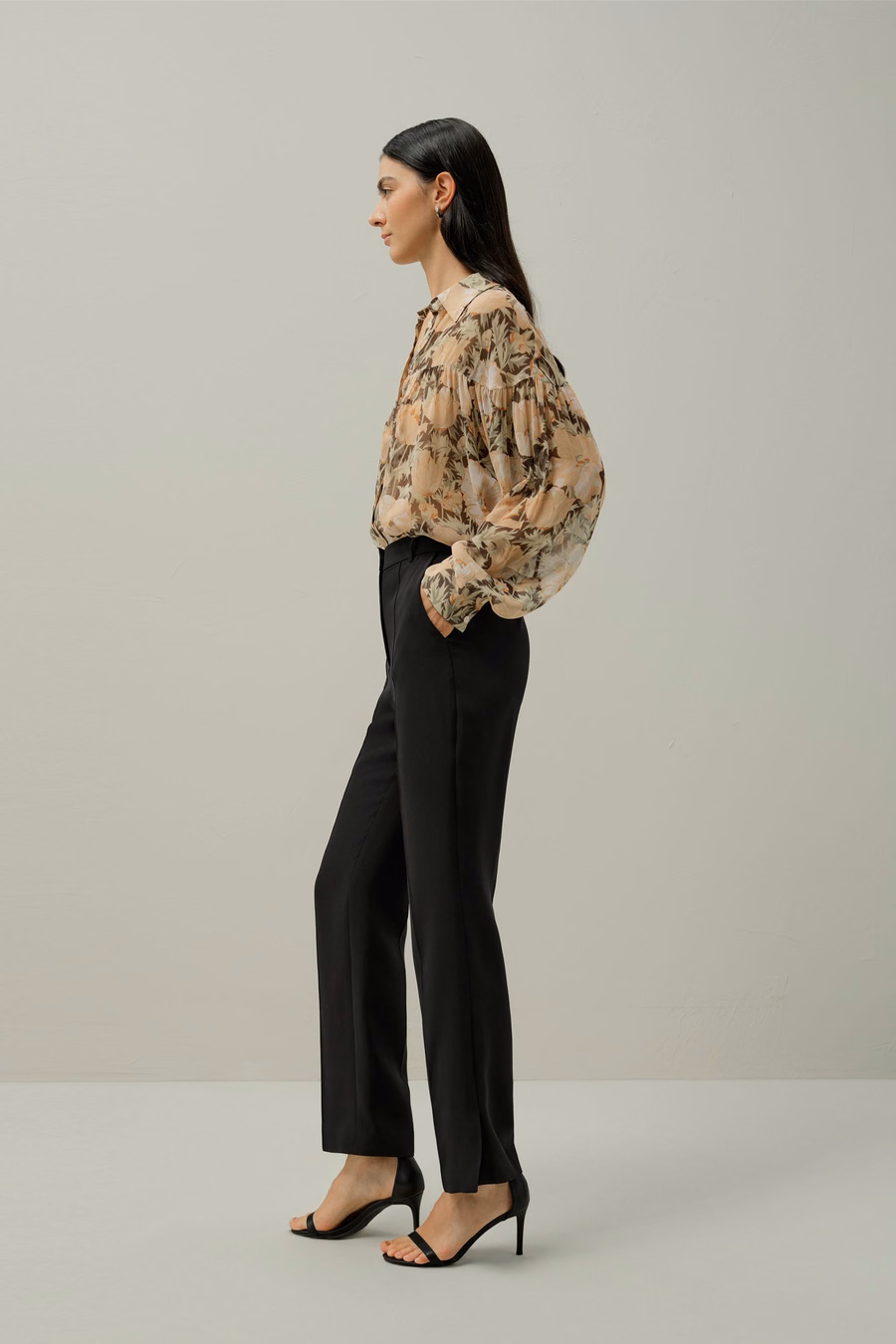 Bluza jedwabna Poppy Parade - Wykonana z tkaniny Liberty