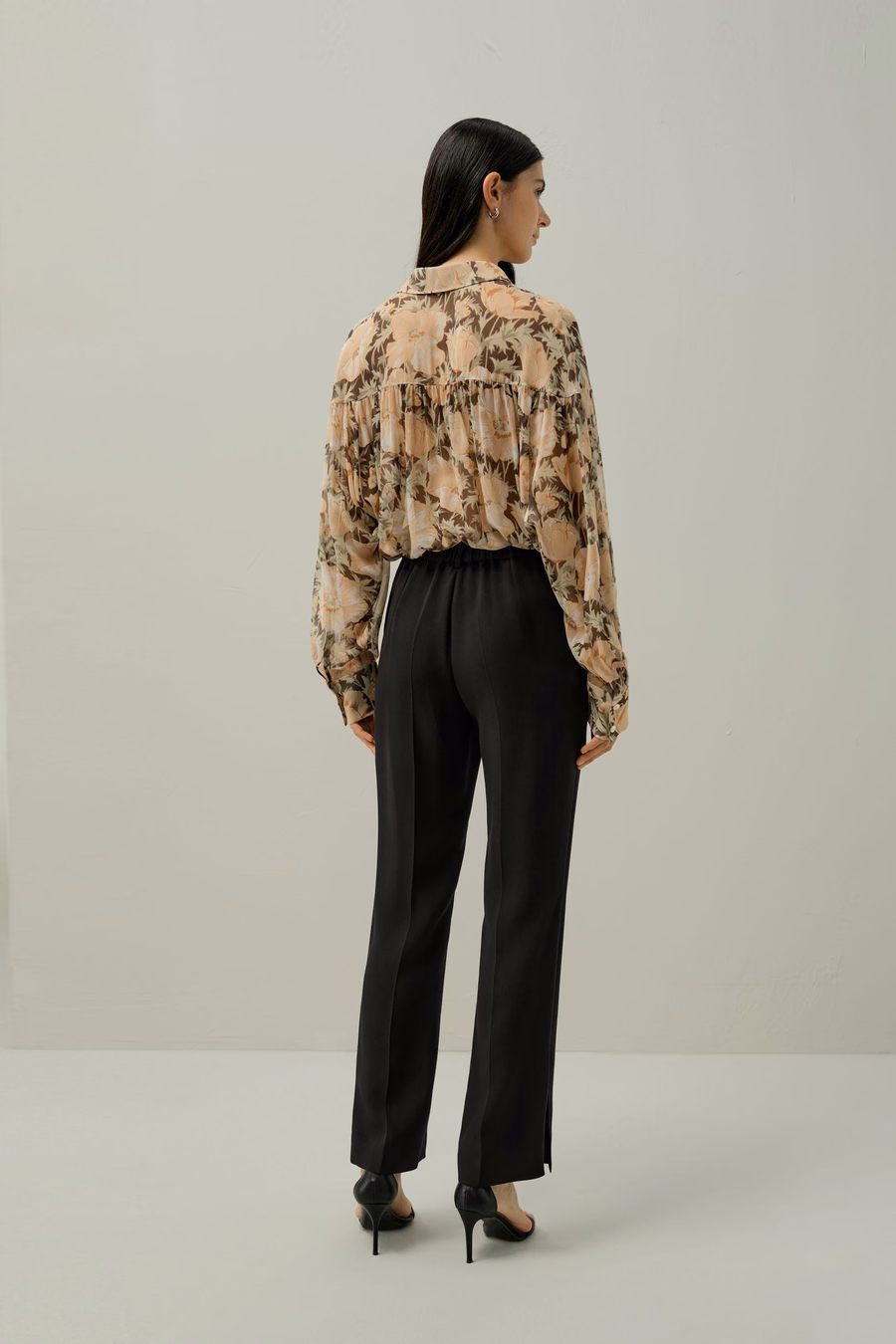 Bluza jedwabna Poppy Parade - Wykonana z tkaniny Liberty