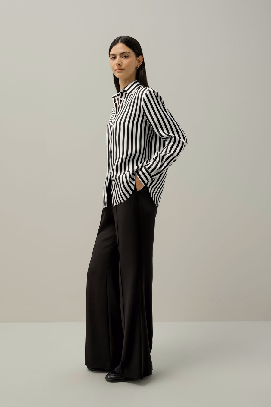 LILYSILK X LYDIA TOMLINSON Koszula w paski Audrey