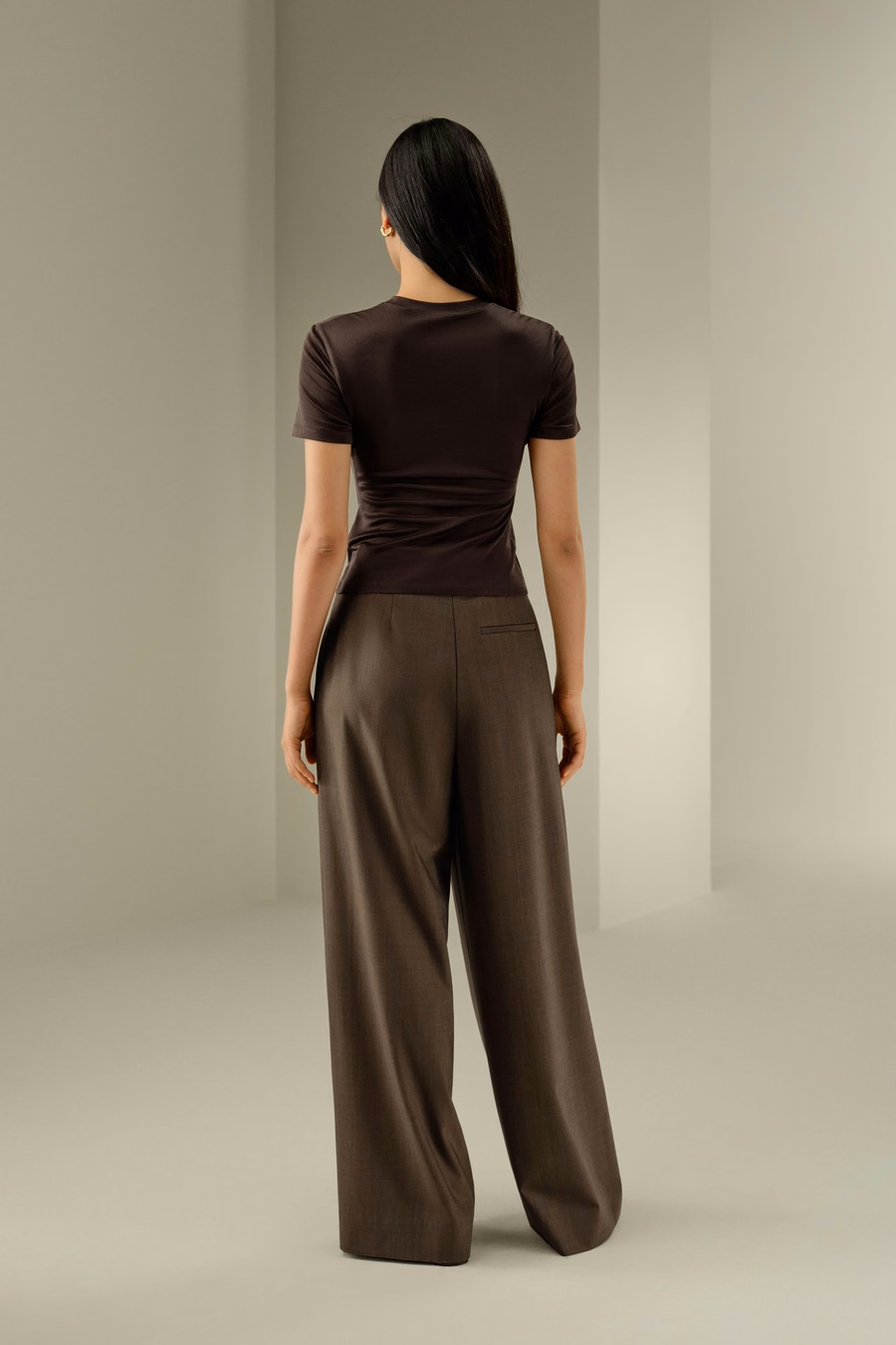 Slim Fitted Silk Jersey Tee