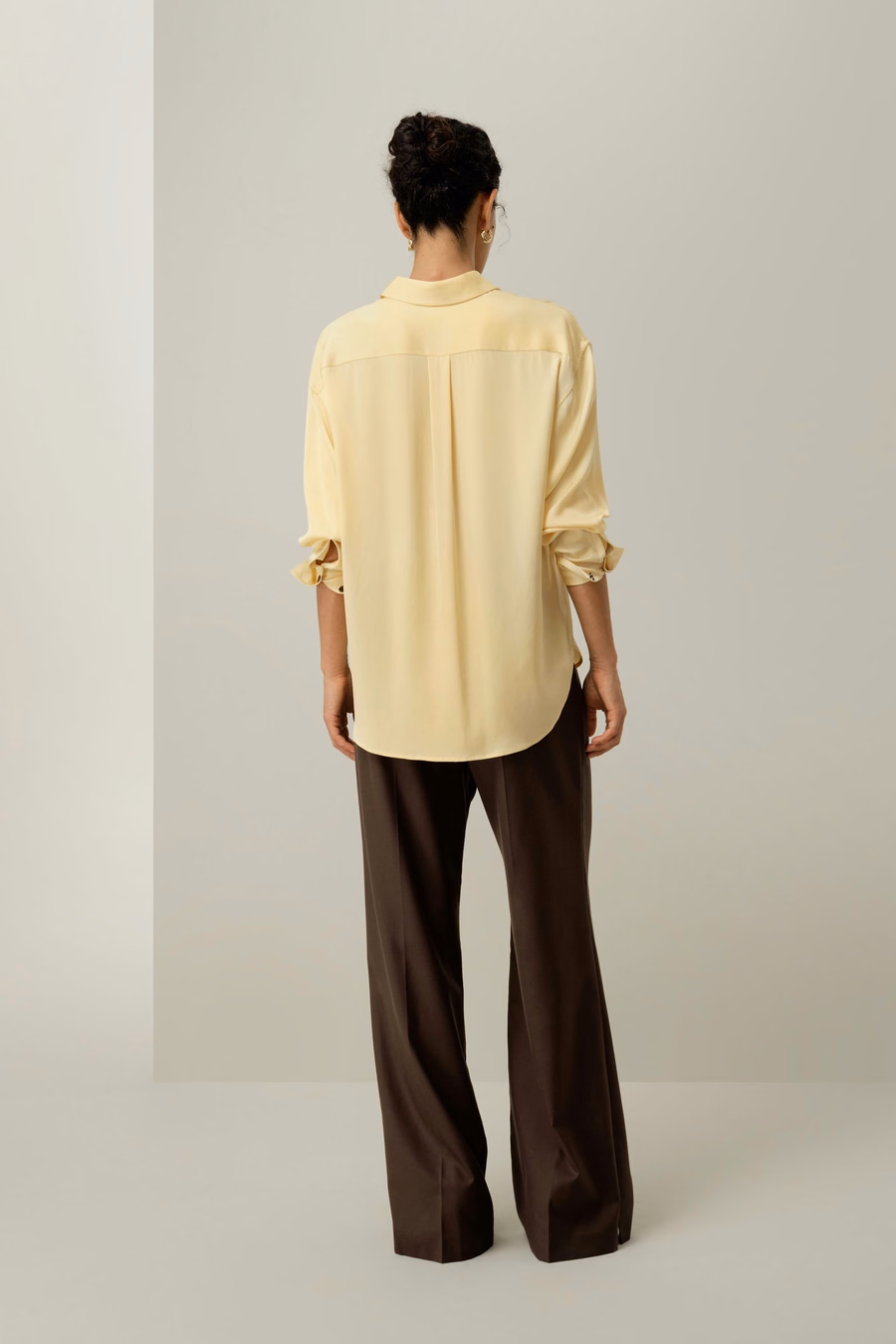 Stretch Double Georgette Oversized Shirt