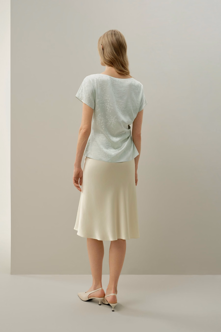Top z jedwabiu YING Jacquard