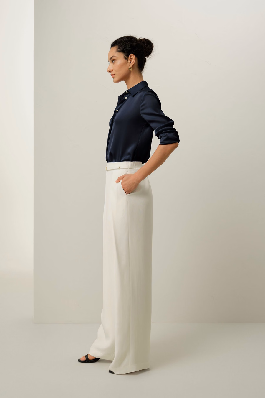 Stretch Double Georgette Shirt