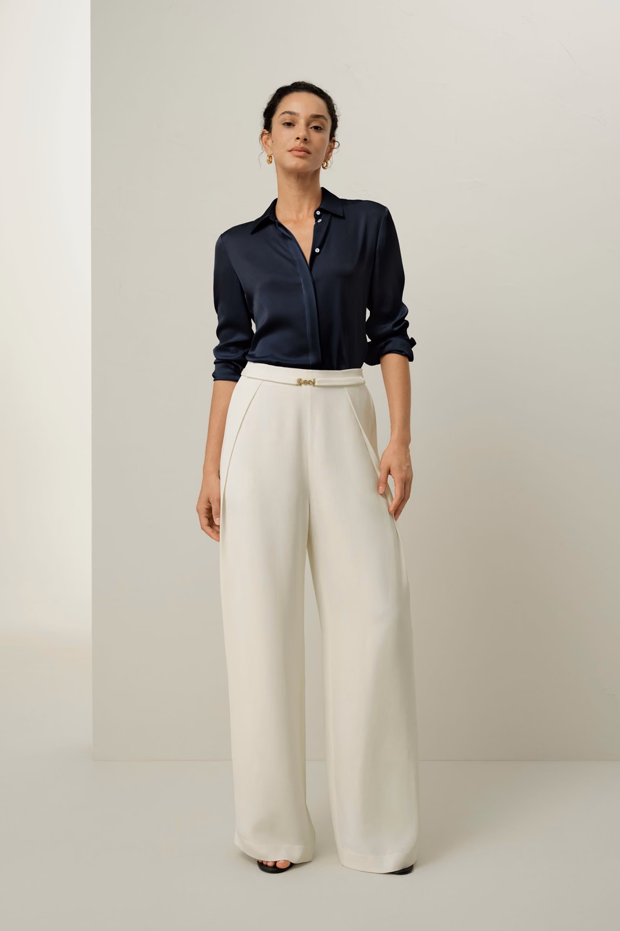 Stretch Double Georgette Shirt