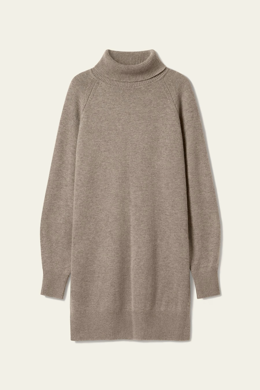 Wool-Cashmere Turtleneck Sweater Dress