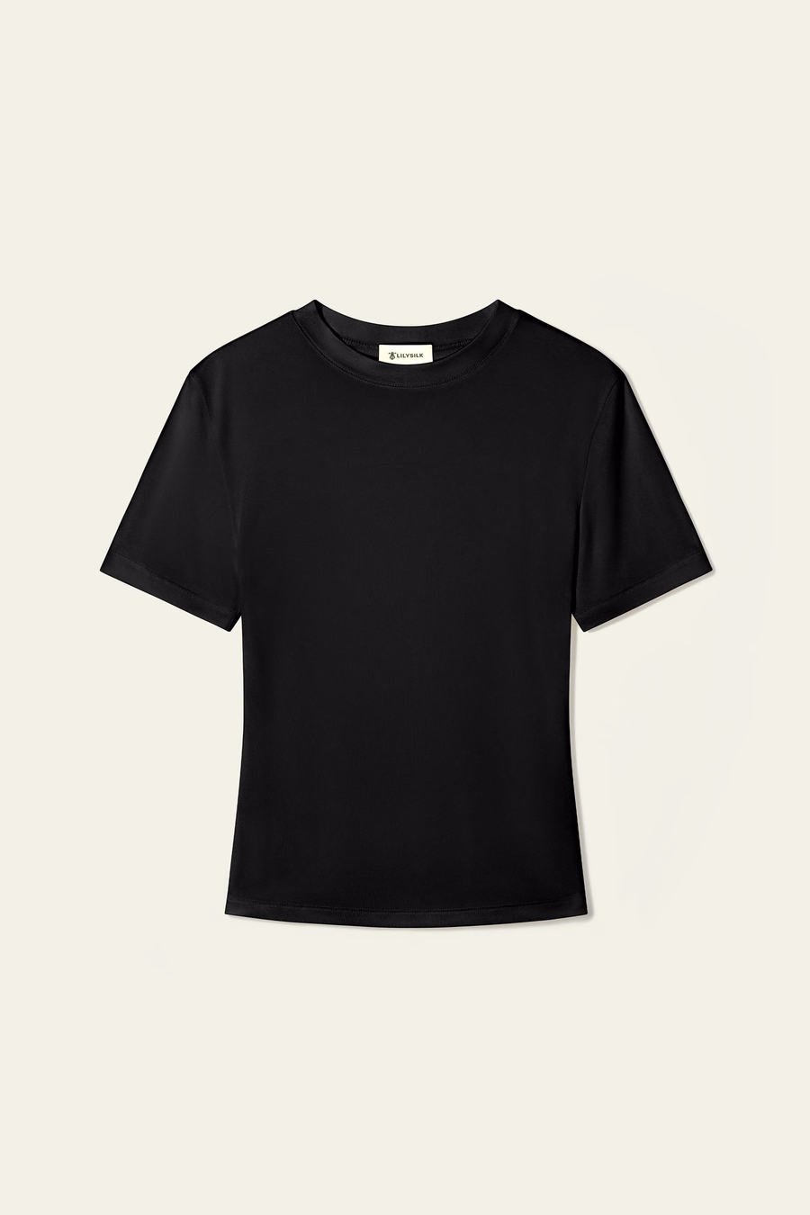 Slim Fitted Silk Jersey Tee