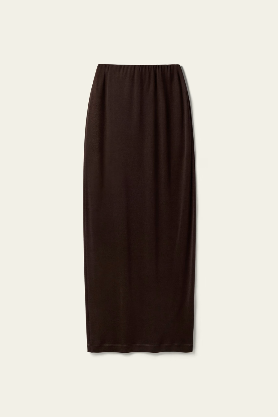 Elegancka jedwabna midi spódnica
