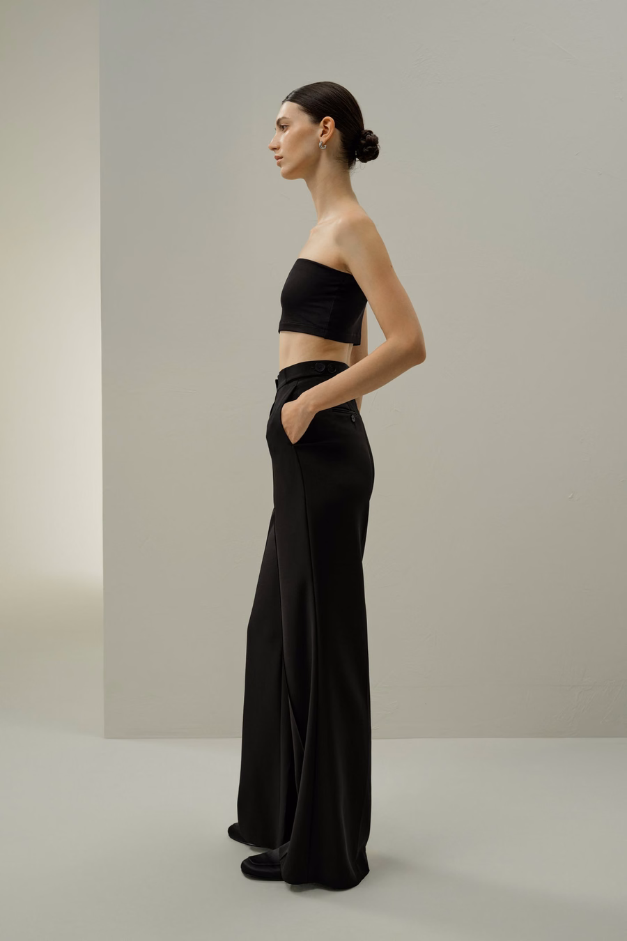 Jedwabny top bandeau Breeze
