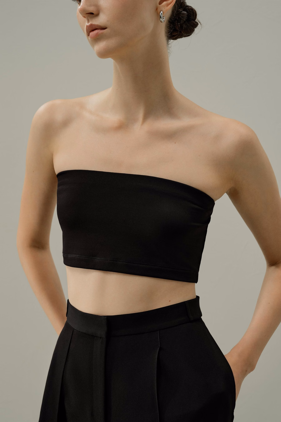 Jedwabny top bandeau Breeze