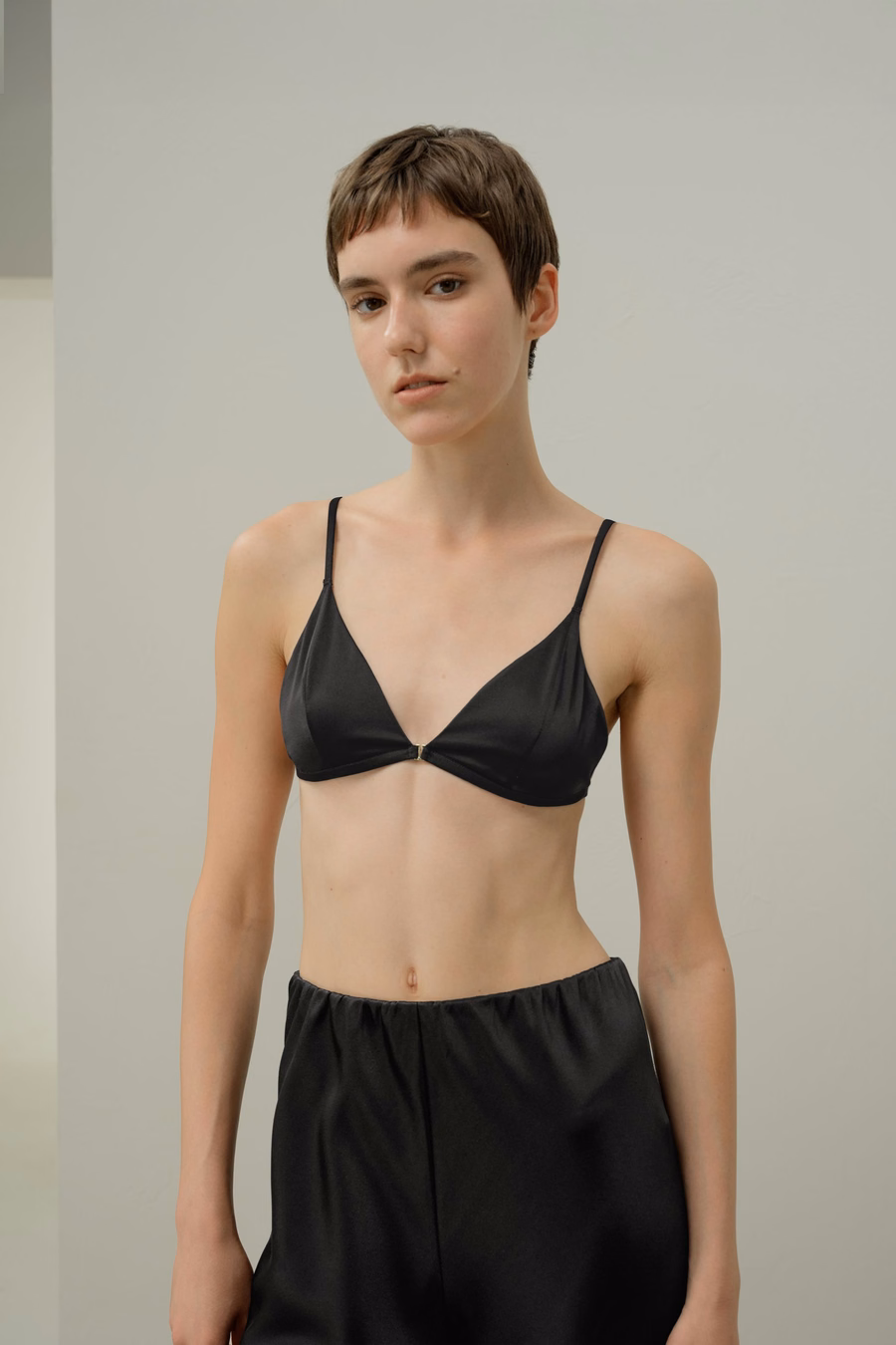 Stretch Silk Triangle Bra