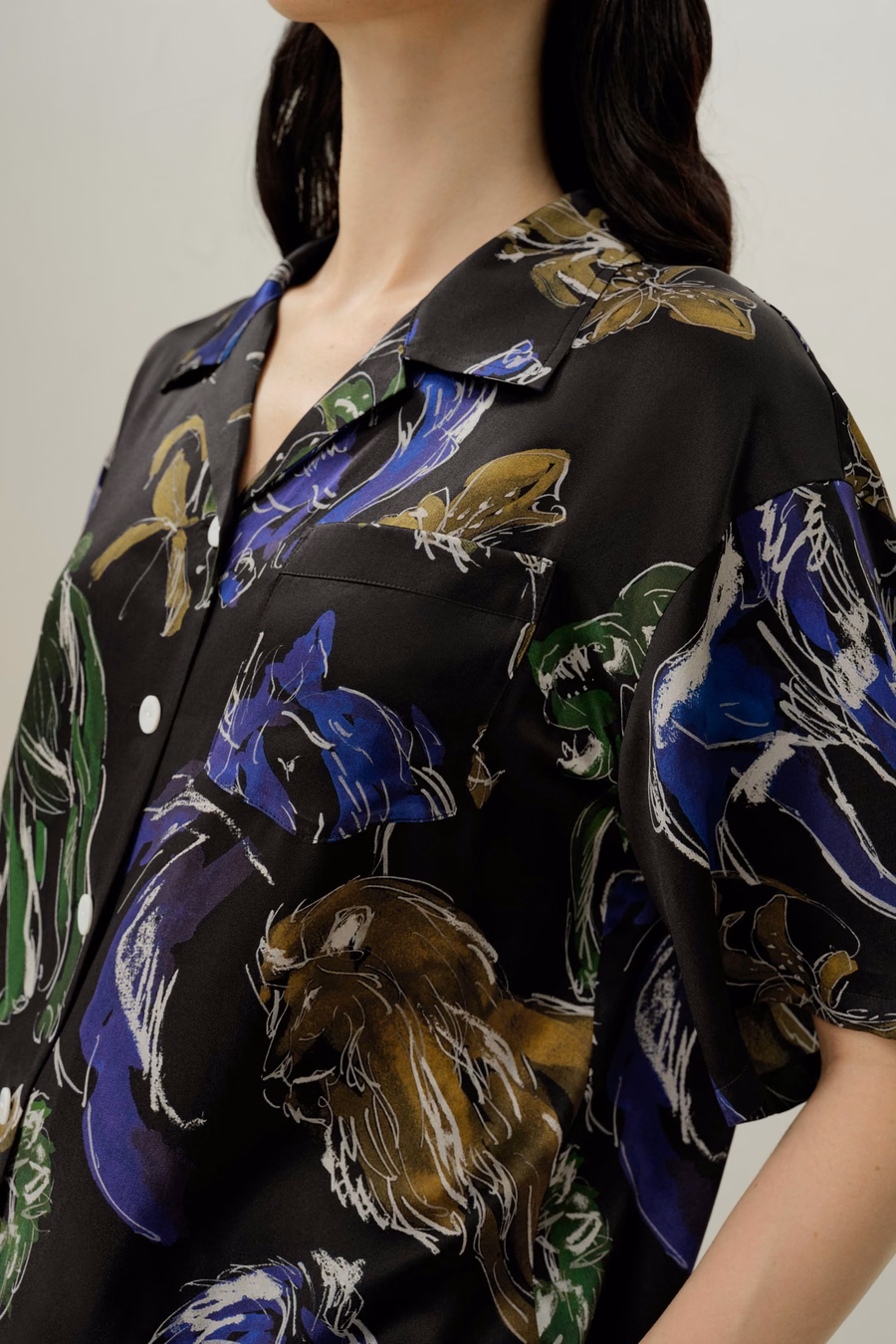 Leo Zodiac Short Silk Pajama Set