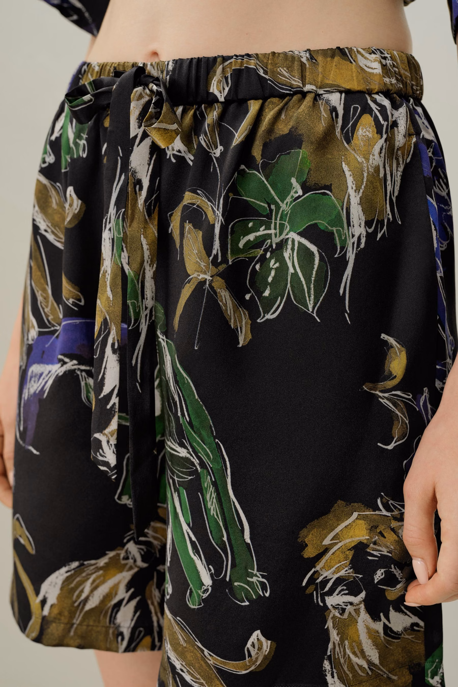 Leo Zodiac Short Silk Pajama Set