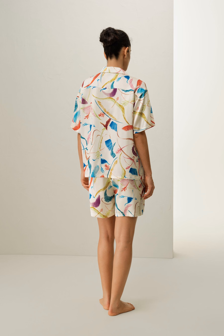 Sagittarius Zodiac Short Silk Pajama Set