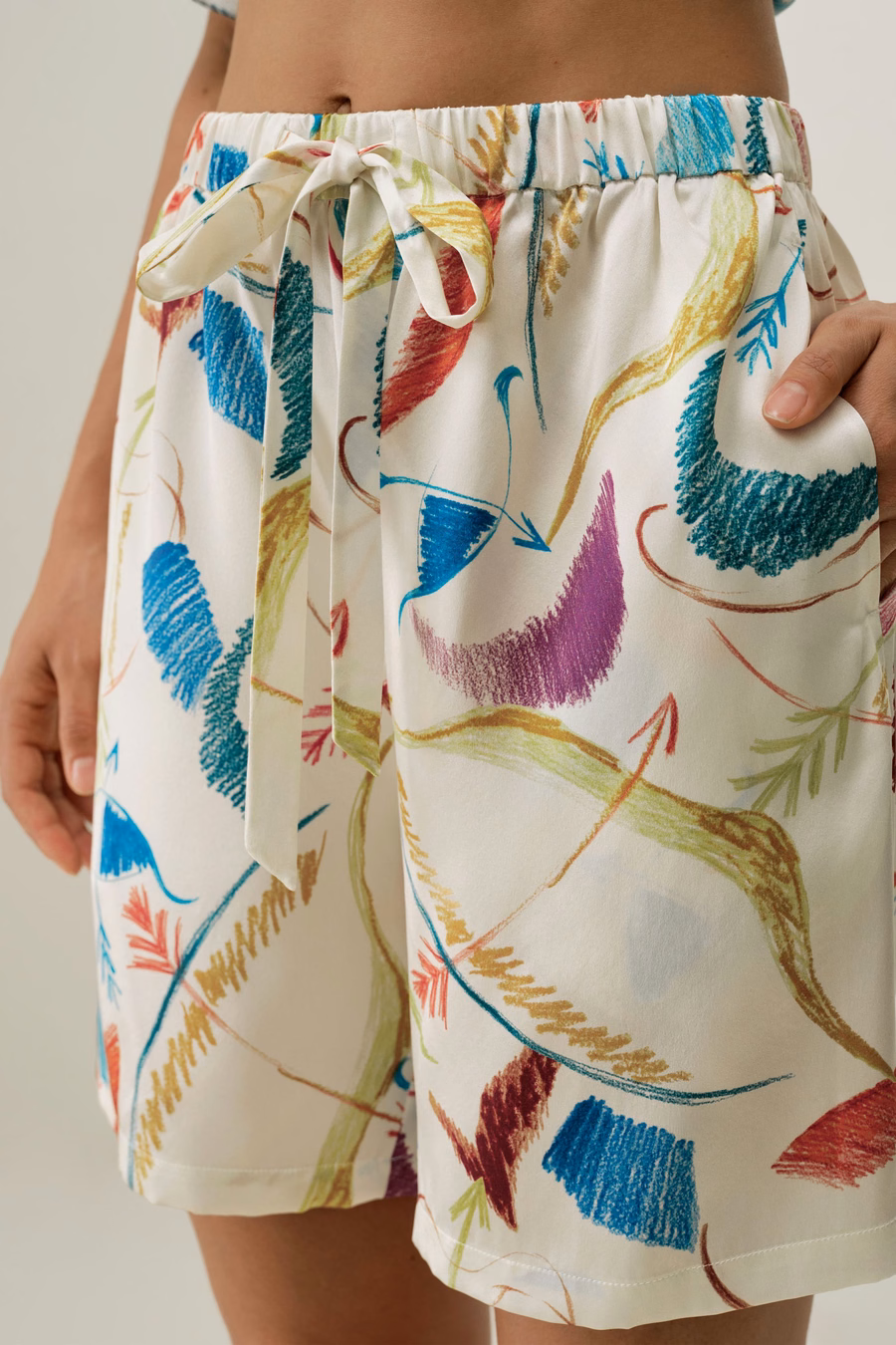 Sagittarius Zodiac Short Silk Pajama Set