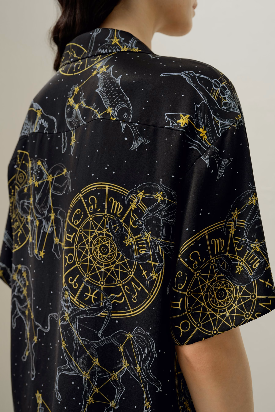 Virgo Zodiac Silk Pajama Short Set