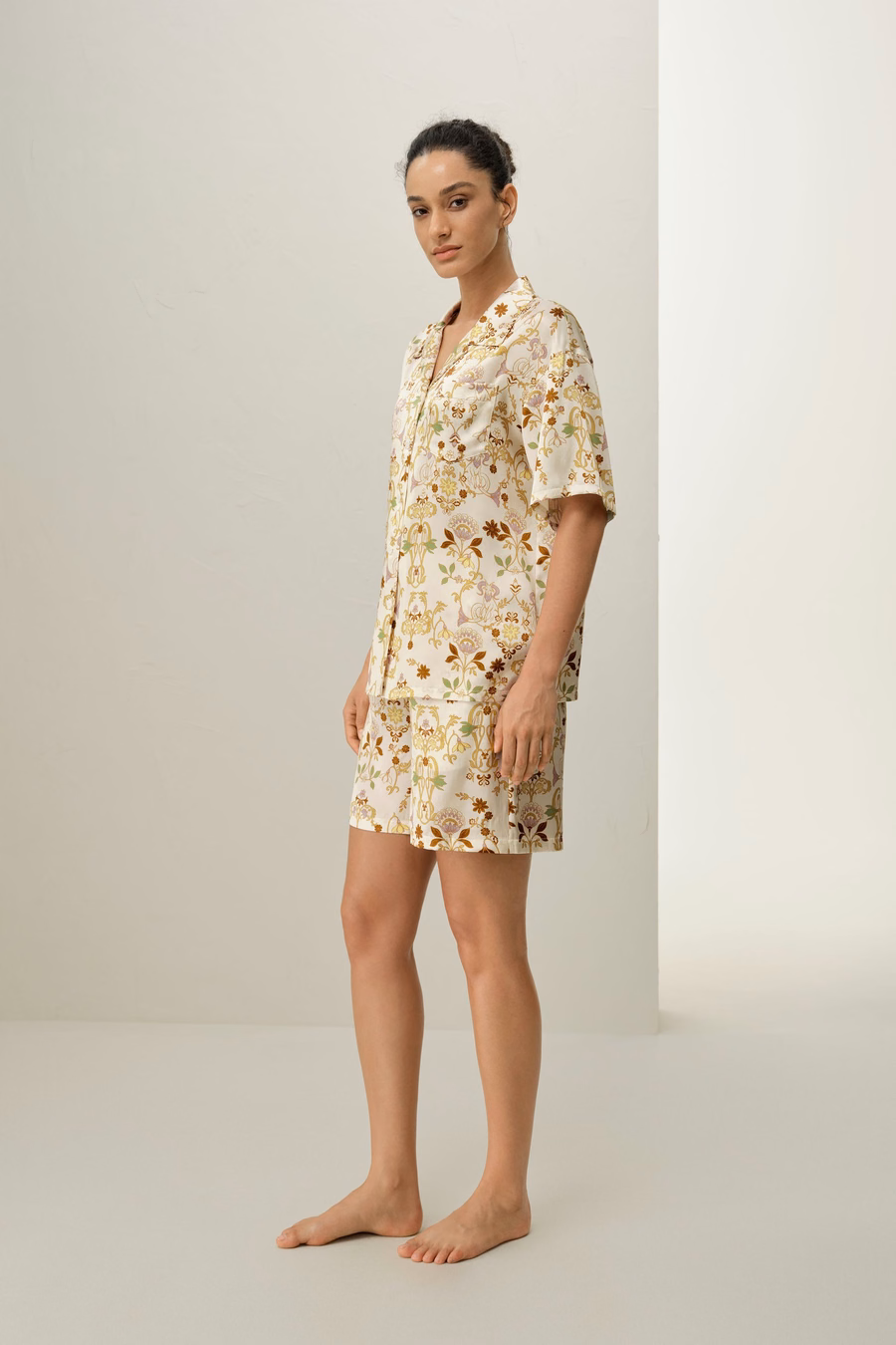 Capricorn Zodiac Short Silk Pajama Set