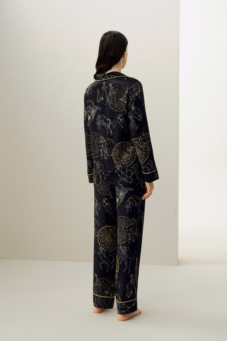 Virgo Zodiac Classic Silk Pajama Set