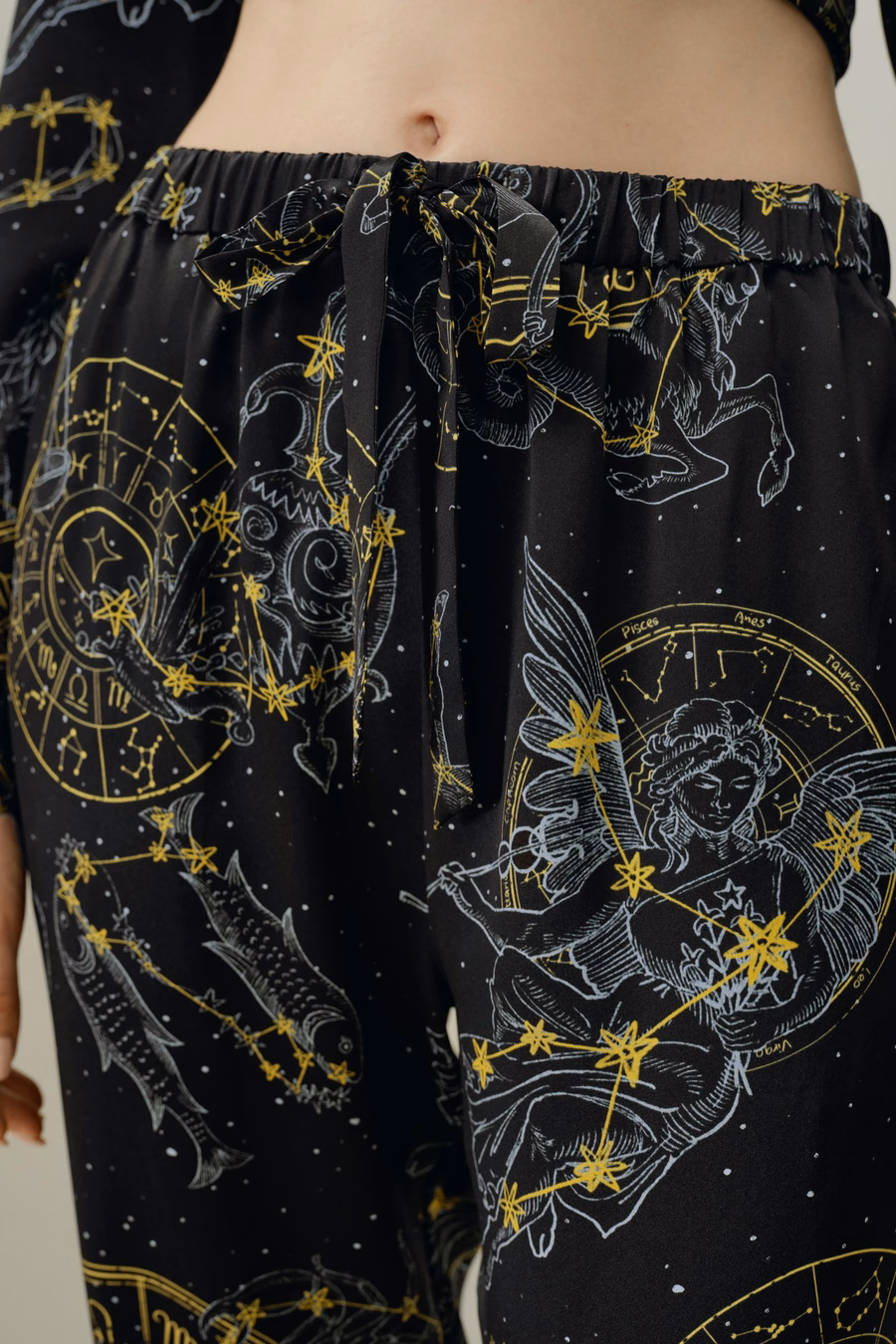 Virgo Zodiac Classic Silk Pajama Set