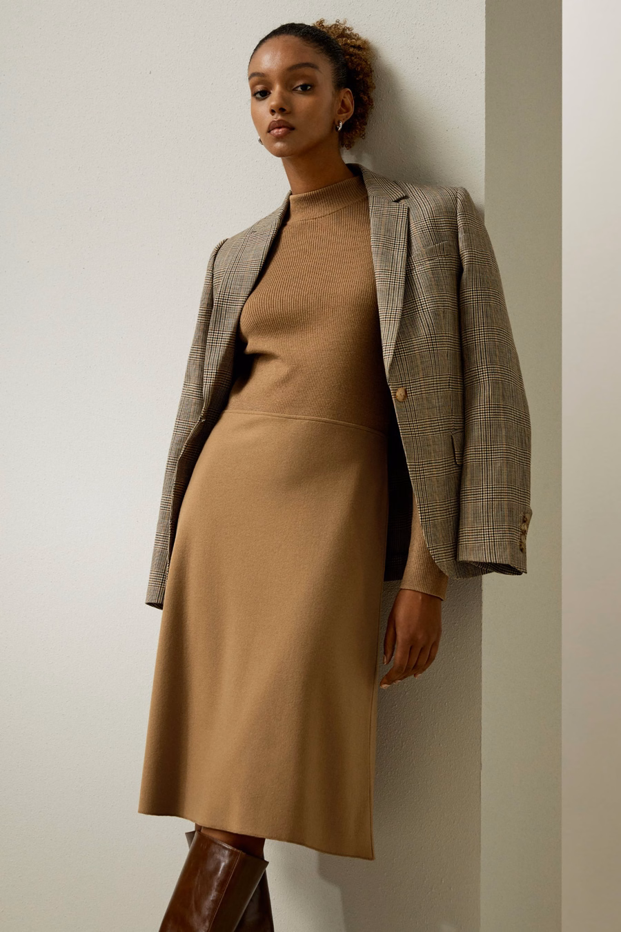 Slim Fit wełniana sukienka