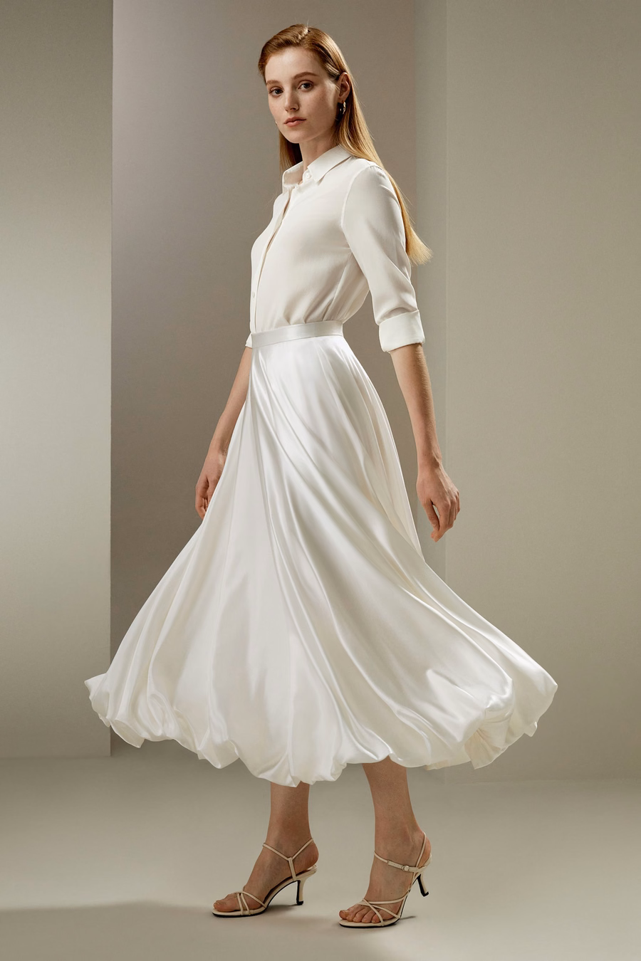 LILYSILK X LYDIA MILLEN Spódnica Snowdrop