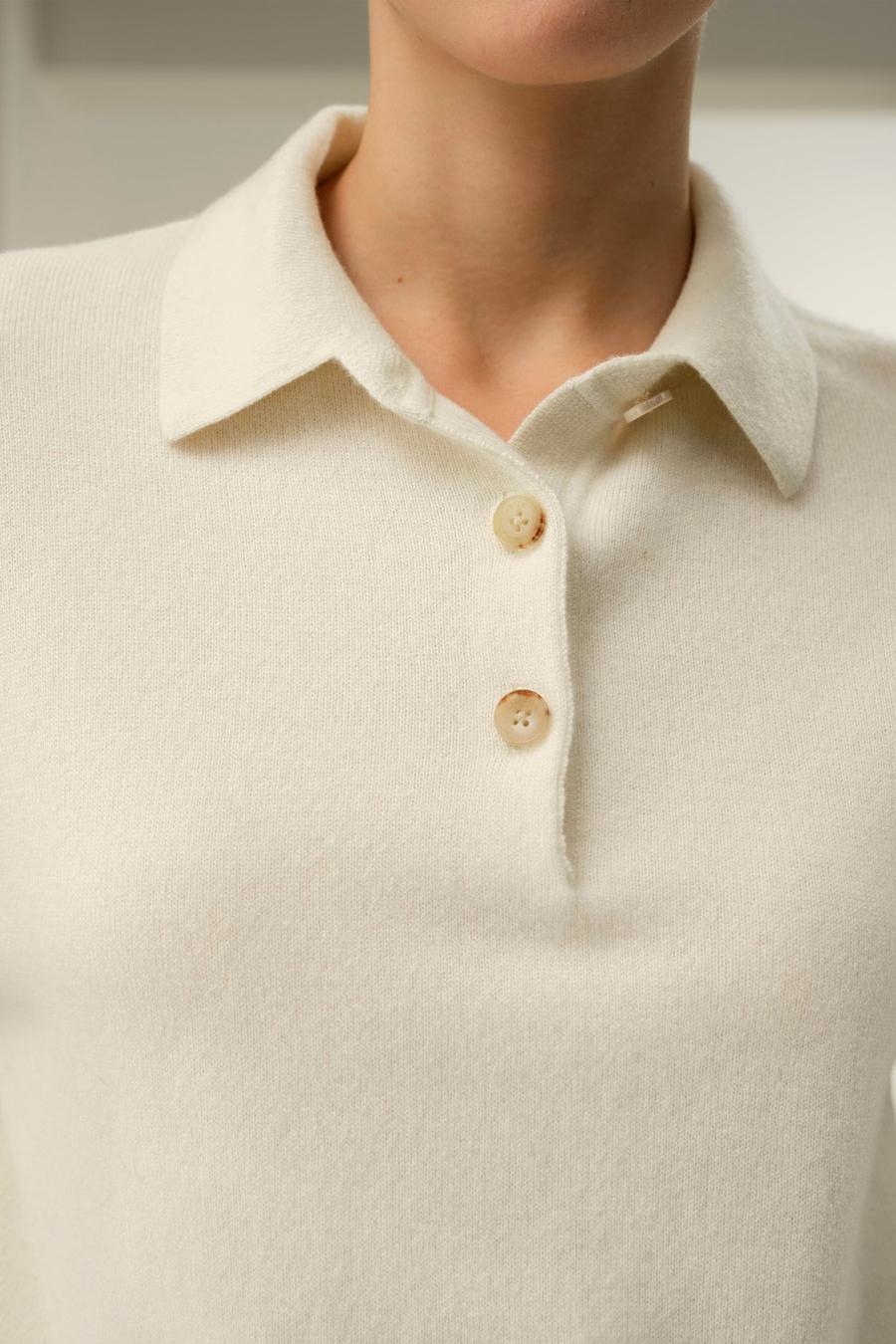 Koszula polo z baby cashmere