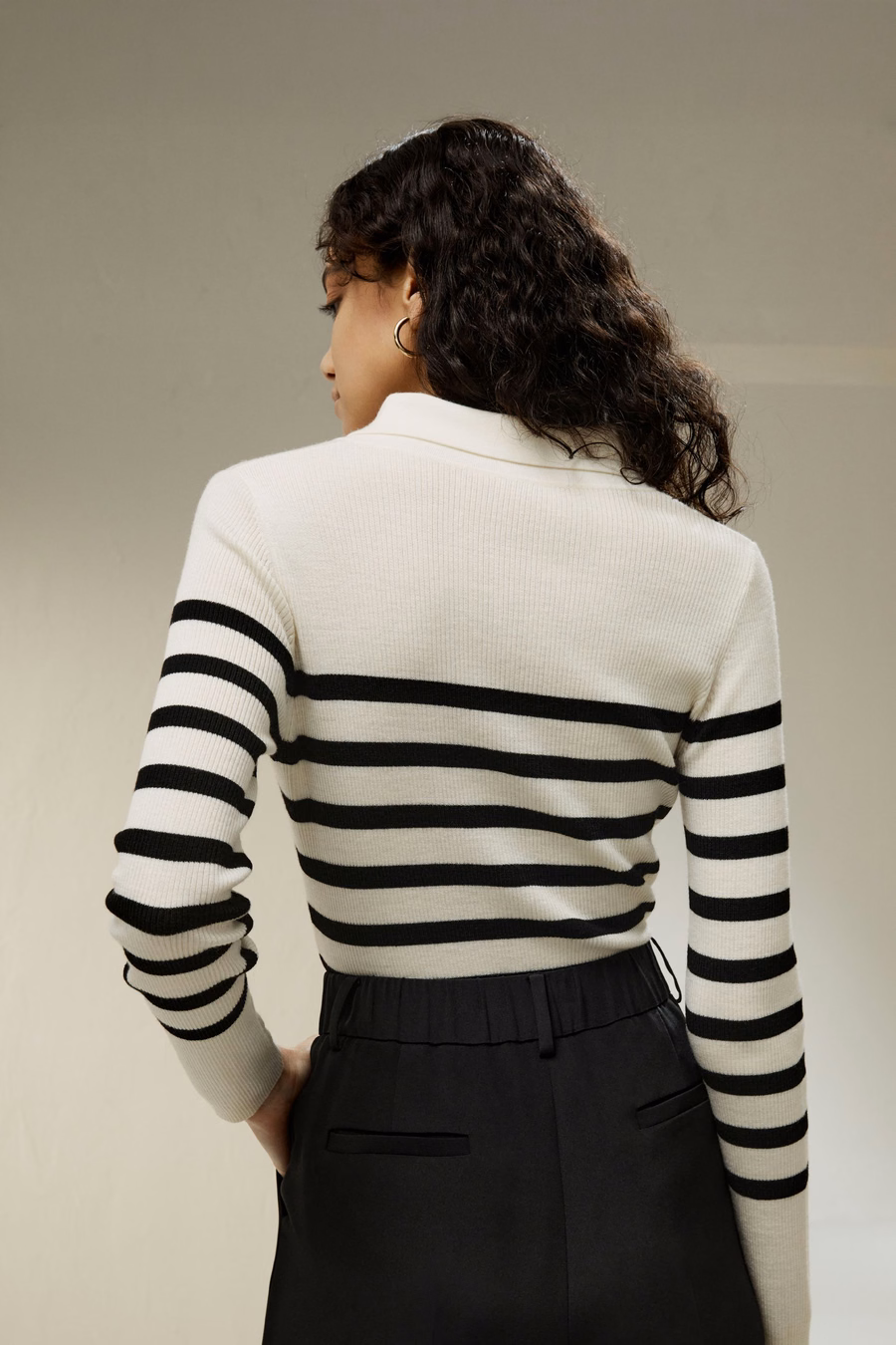 Striped Ultra-fine Merino Wool Sweater